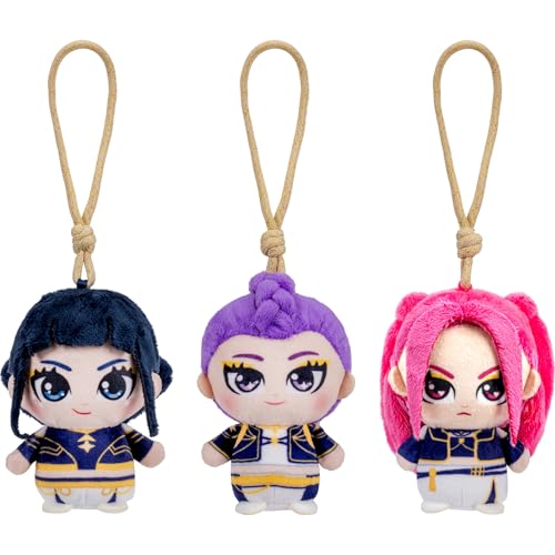 KPop Demon Hunters Rumi, Mira and Zoey Clip-On Plush