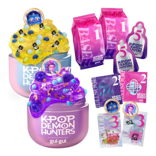 Gui Gui Rumi Clear Slime & Derpy Tiger Crunchy Slime Kit