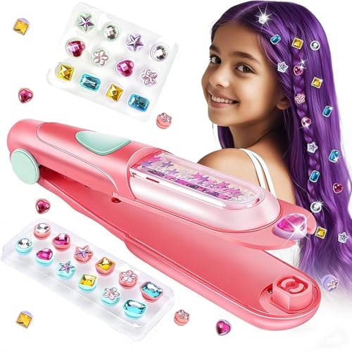 AICase Hair Gem Stamper Kit with Reusable Shining Diamonds