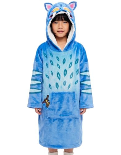 KPOP Demon Hunters Derpy Kids Wearable Hooded Throw Blanket
